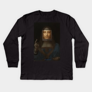 Salvator.Mundi_tag Kids Long Sleeve T-Shirt